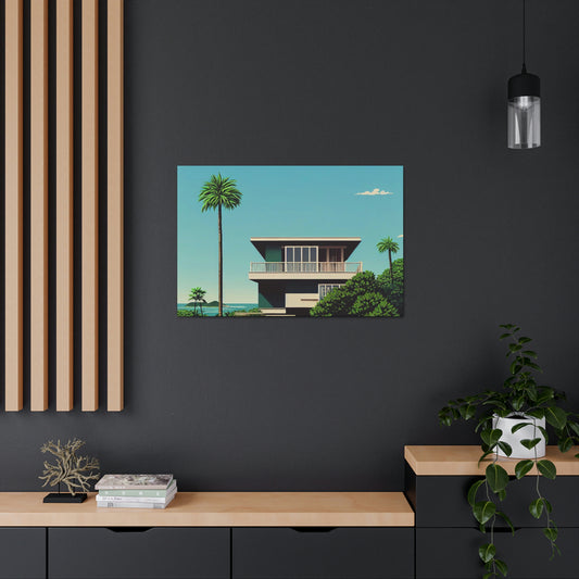 BEACH HOUSE WALL CANVAS