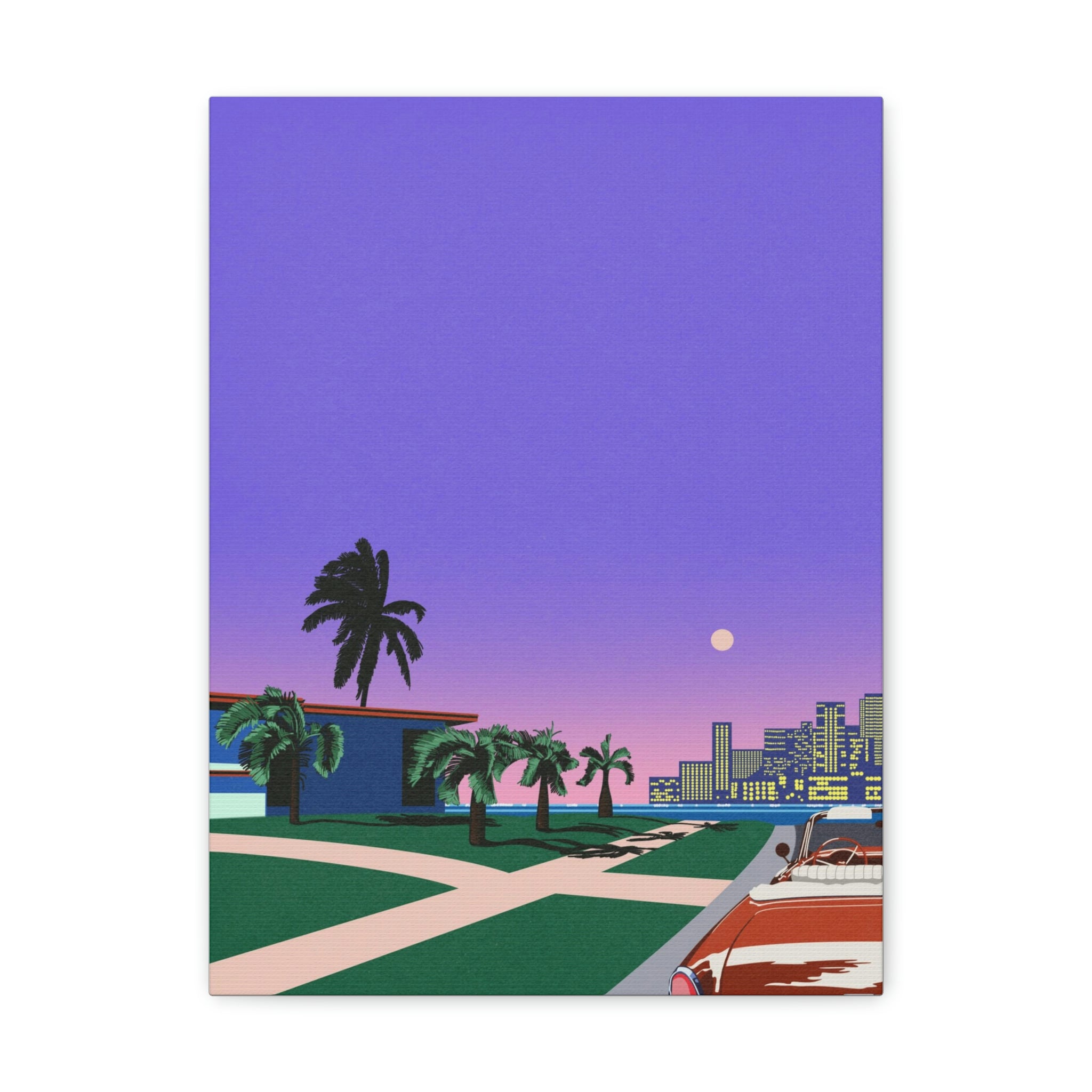 MIAMI NIGHTS WALL CANVAS