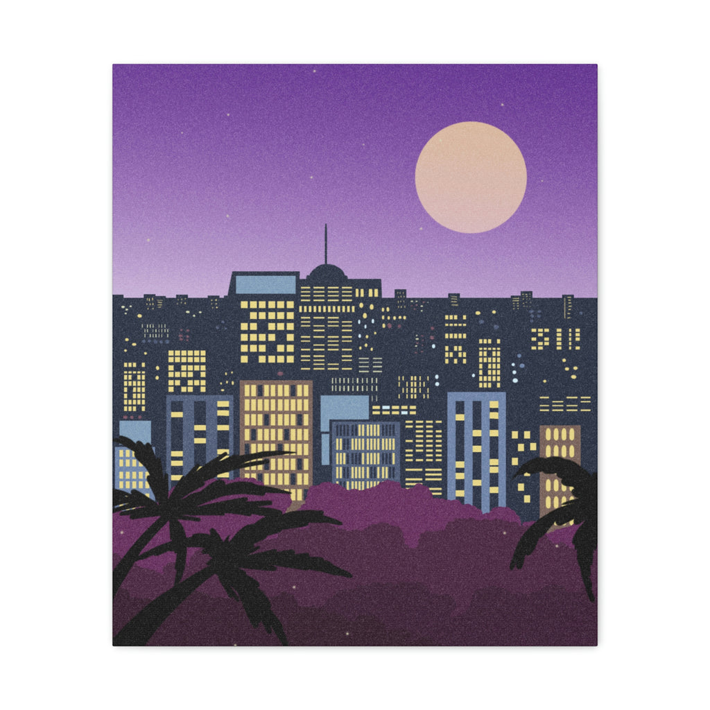 LUNAR NIGHTS WALL CANVAS