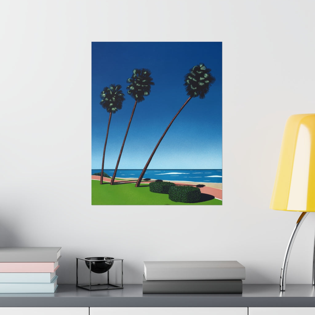 RETRO BEACH WALL POSTER