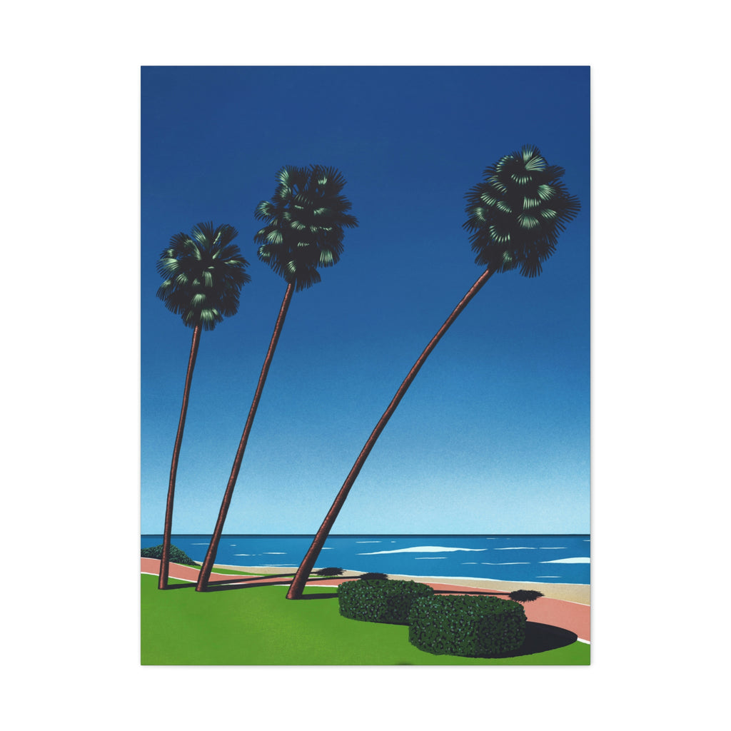 RETRO BEACH WALL CANVAS