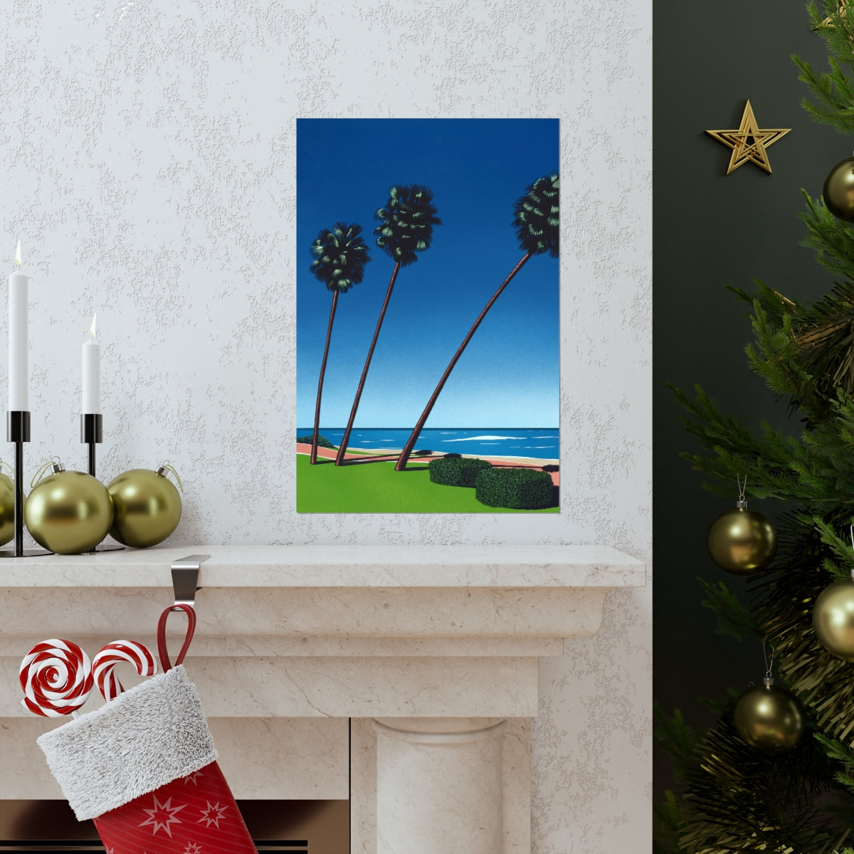 RETRO BEACH WALL POSTER