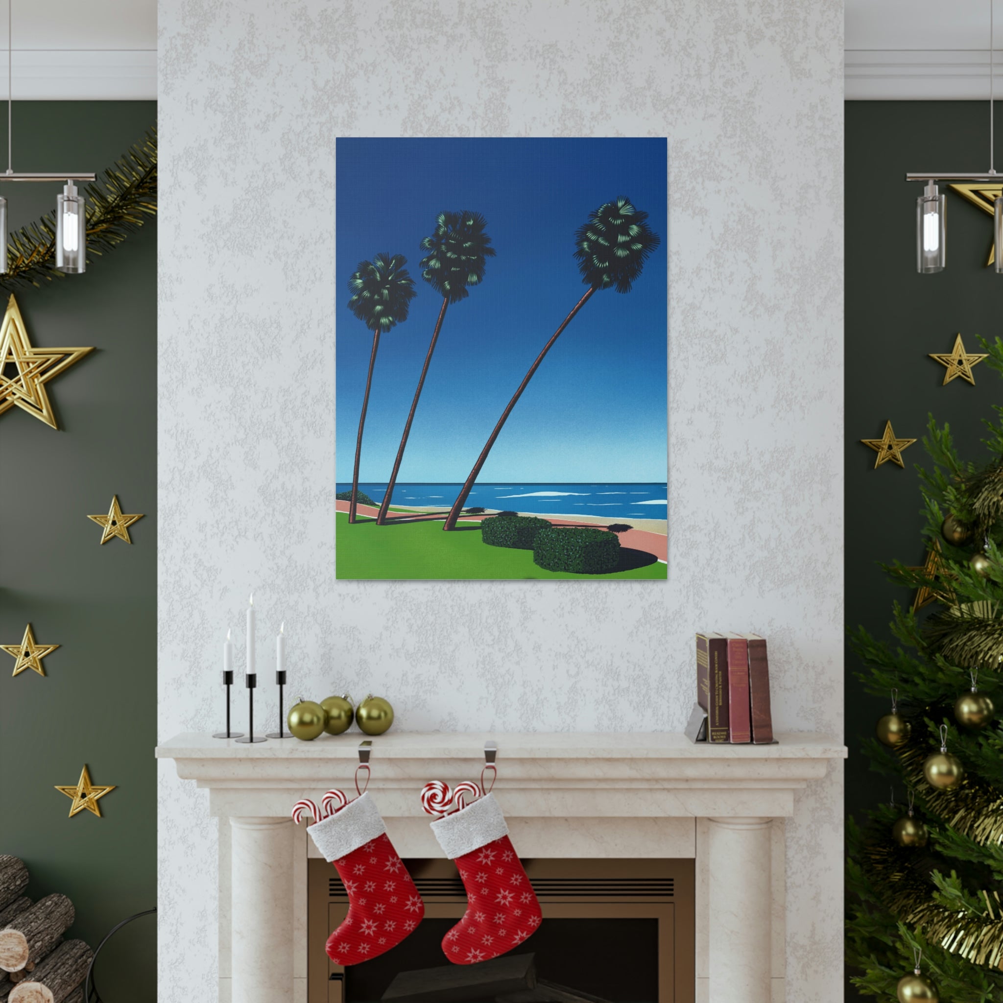 RETRO BEACH WALL CANVAS