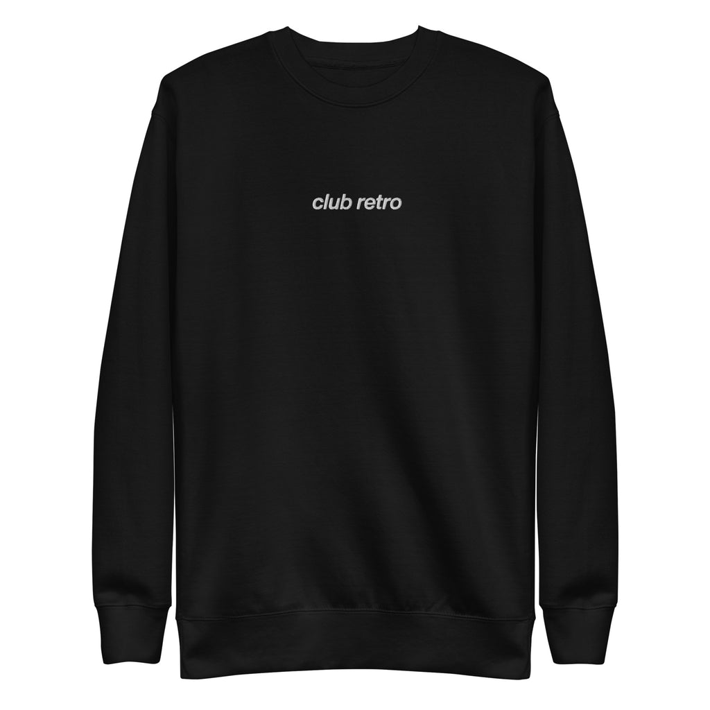 CLUB RETRO EMBROIDERED CREWNECK