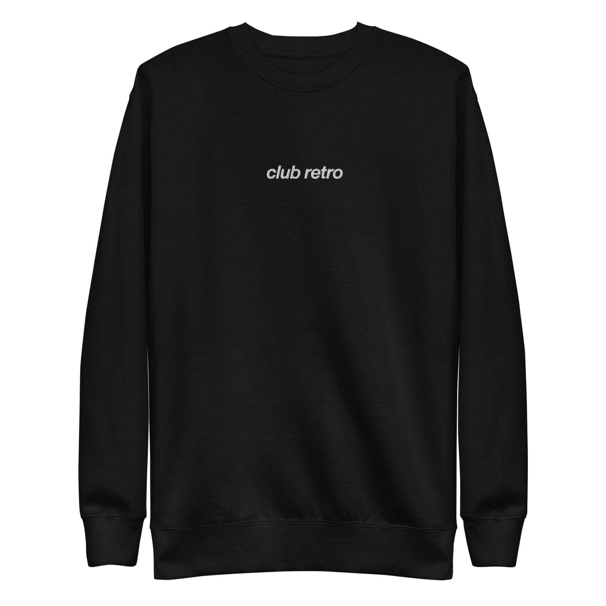 CLUB RETRO EMBROIDERED CREWNECK