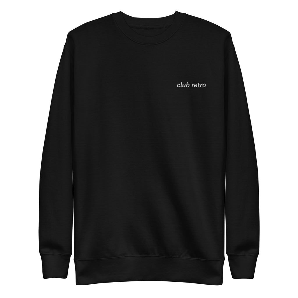 CLUB RETRO LEFT EMBROIDERED CREWNECK