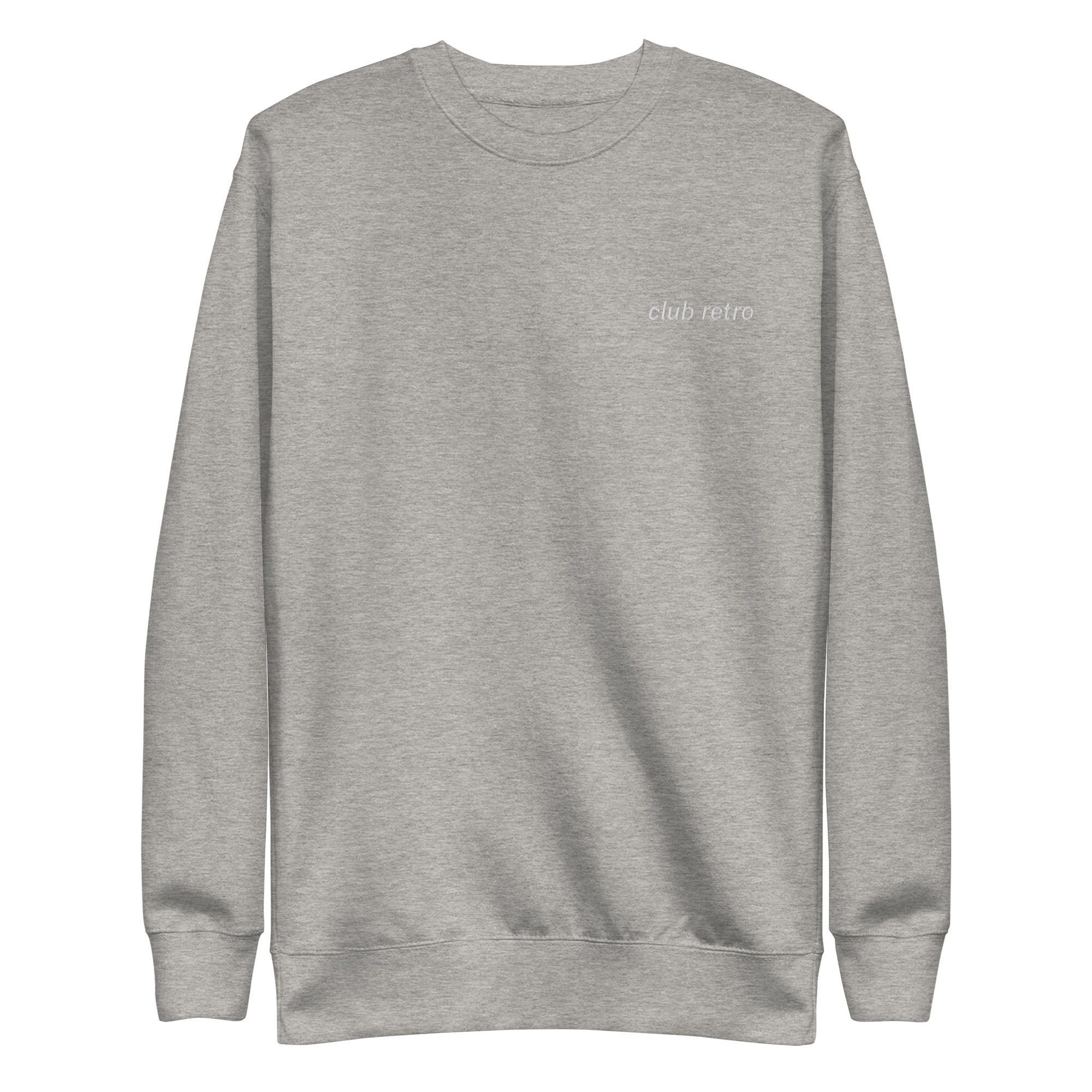 CLUB RETRO LEFT EMBROIDERED CREWNECK