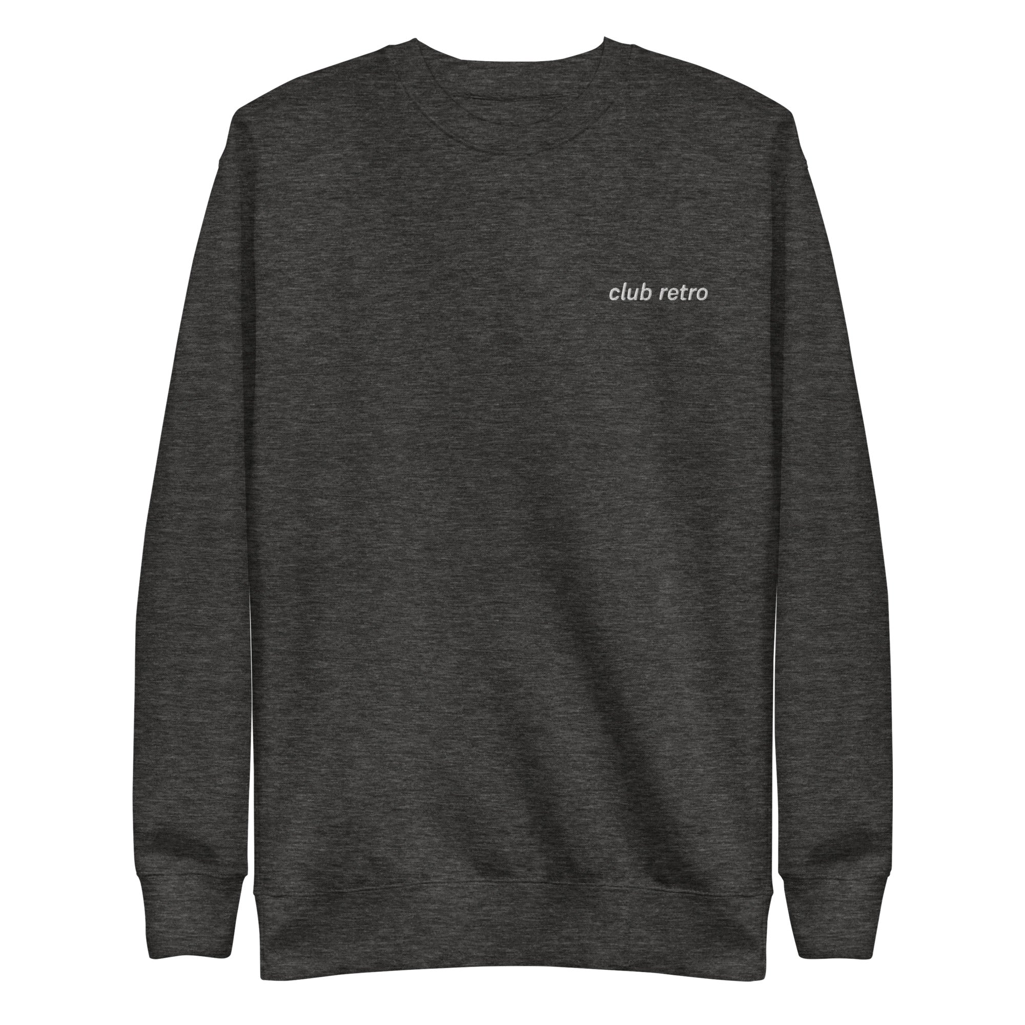 CLUB RETRO LEFT EMBROIDERED CREWNECK