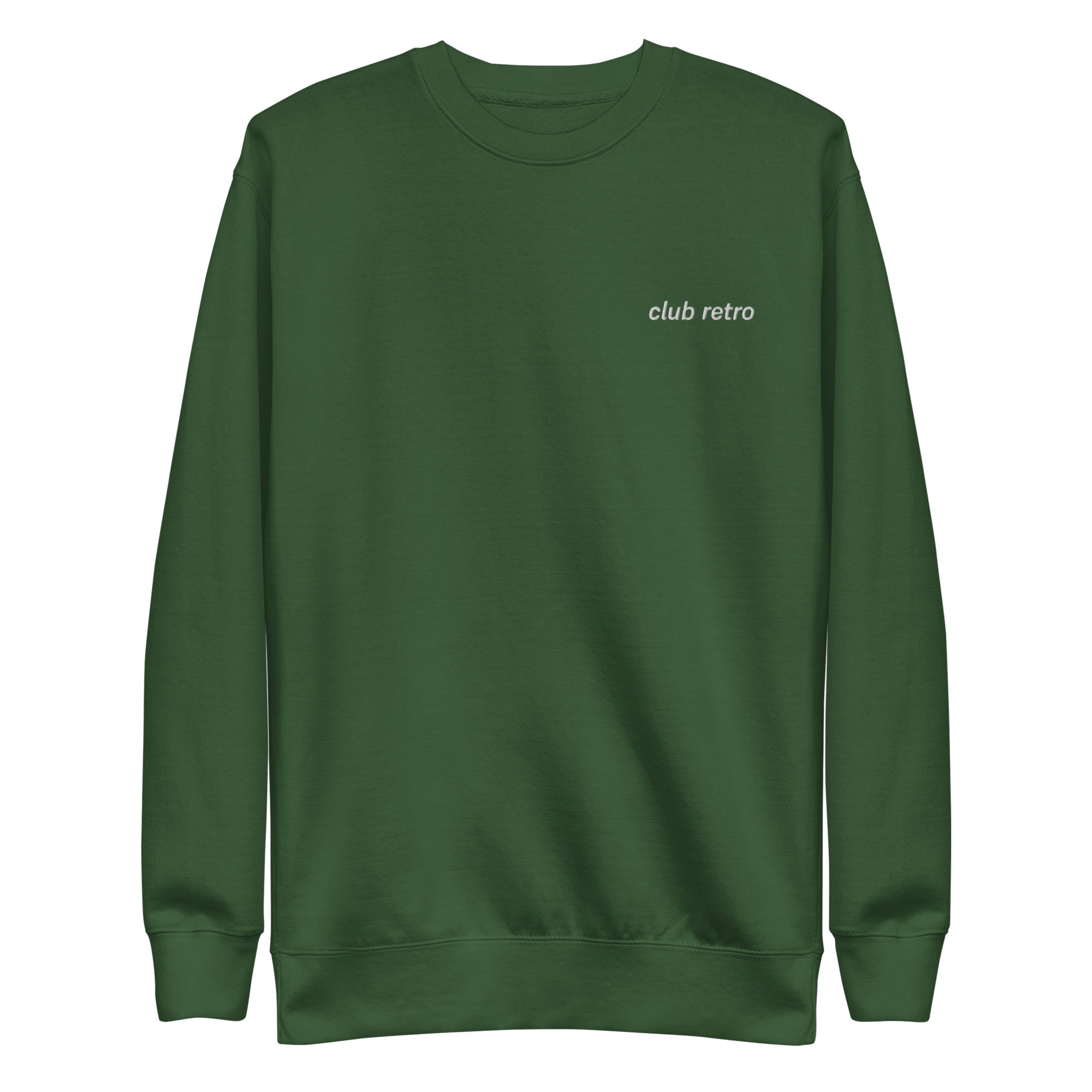 CLUB RETRO LEFT EMBROIDERED CREWNECK