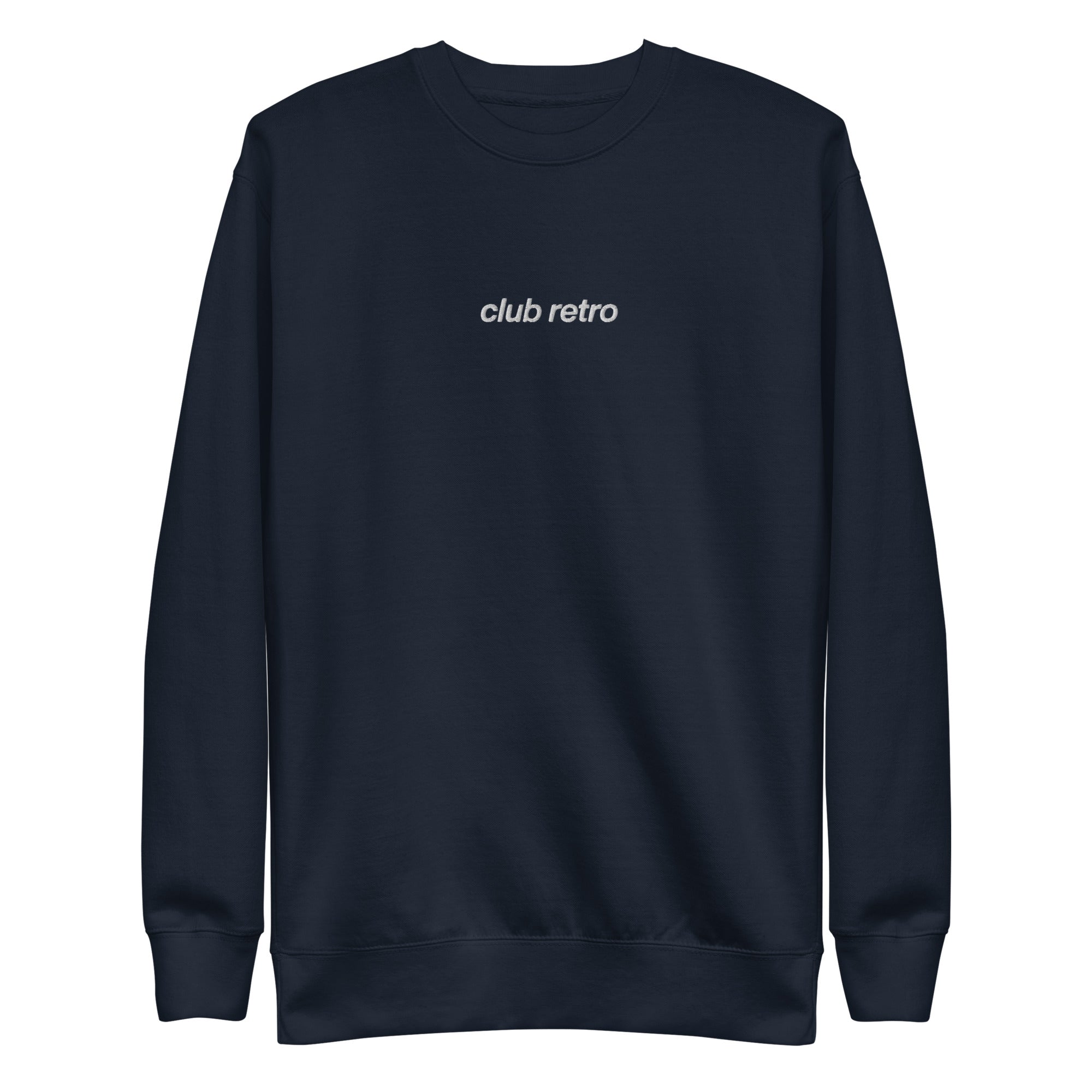 CLUB RETRO EMBROIDERED CREWNECK