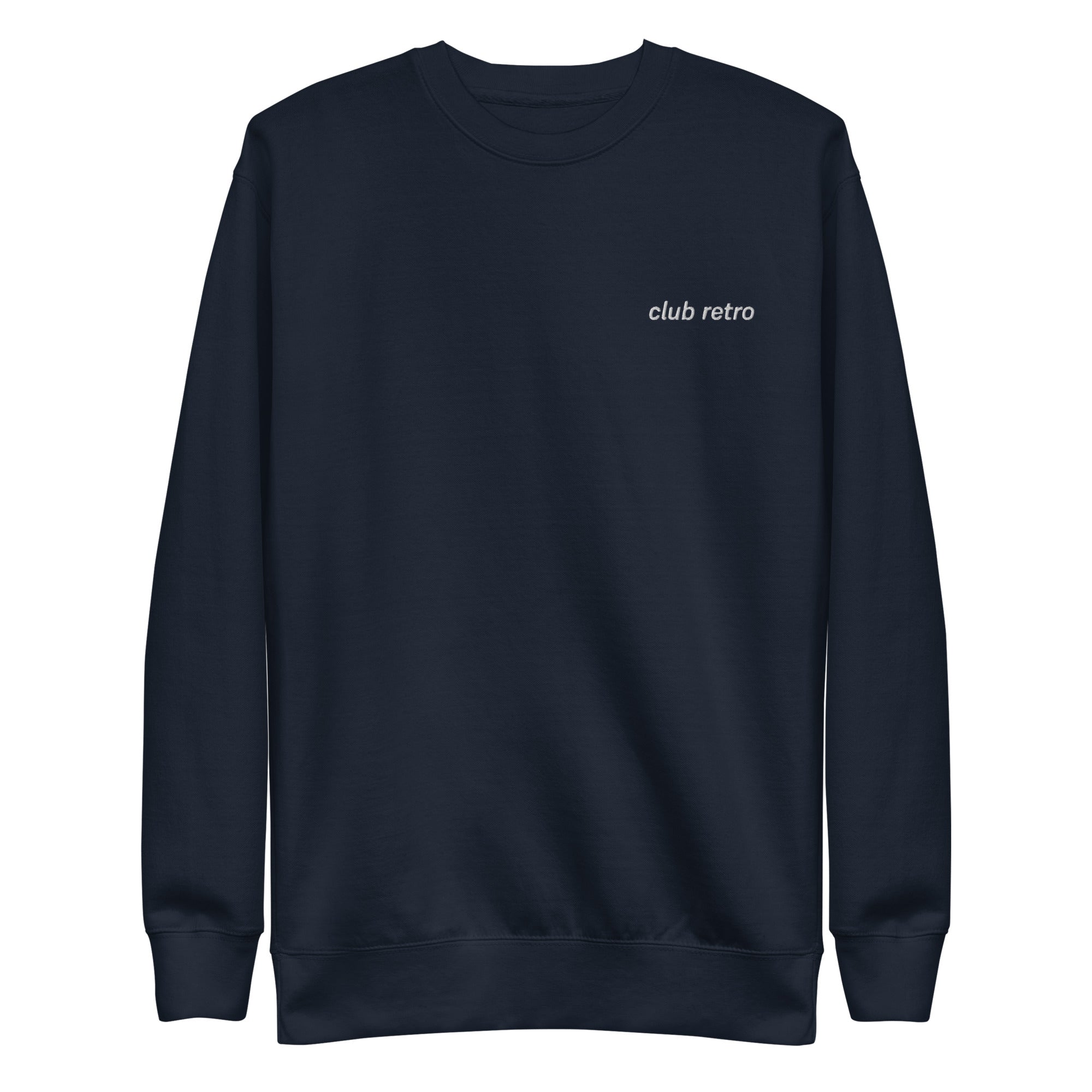 CLUB RETRO LEFT EMBROIDERED CREWNECK