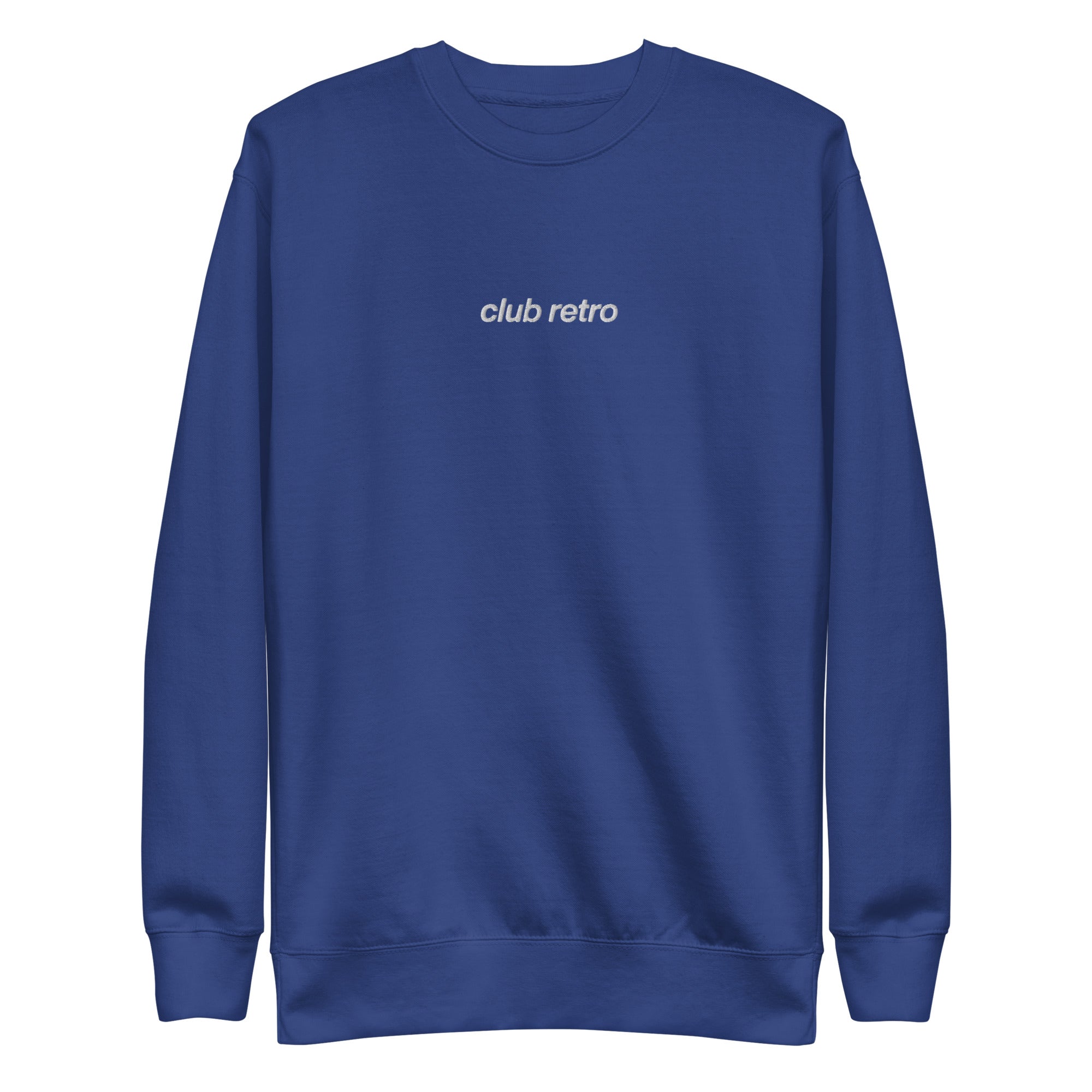 CLUB RETRO EMBROIDERED CREWNECK