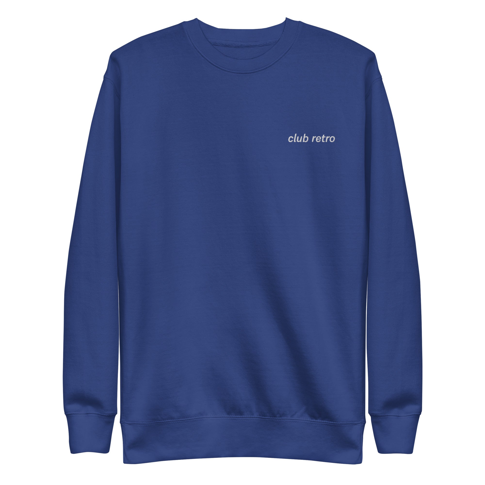 CLUB RETRO LEFT EMBROIDERED CREWNECK
