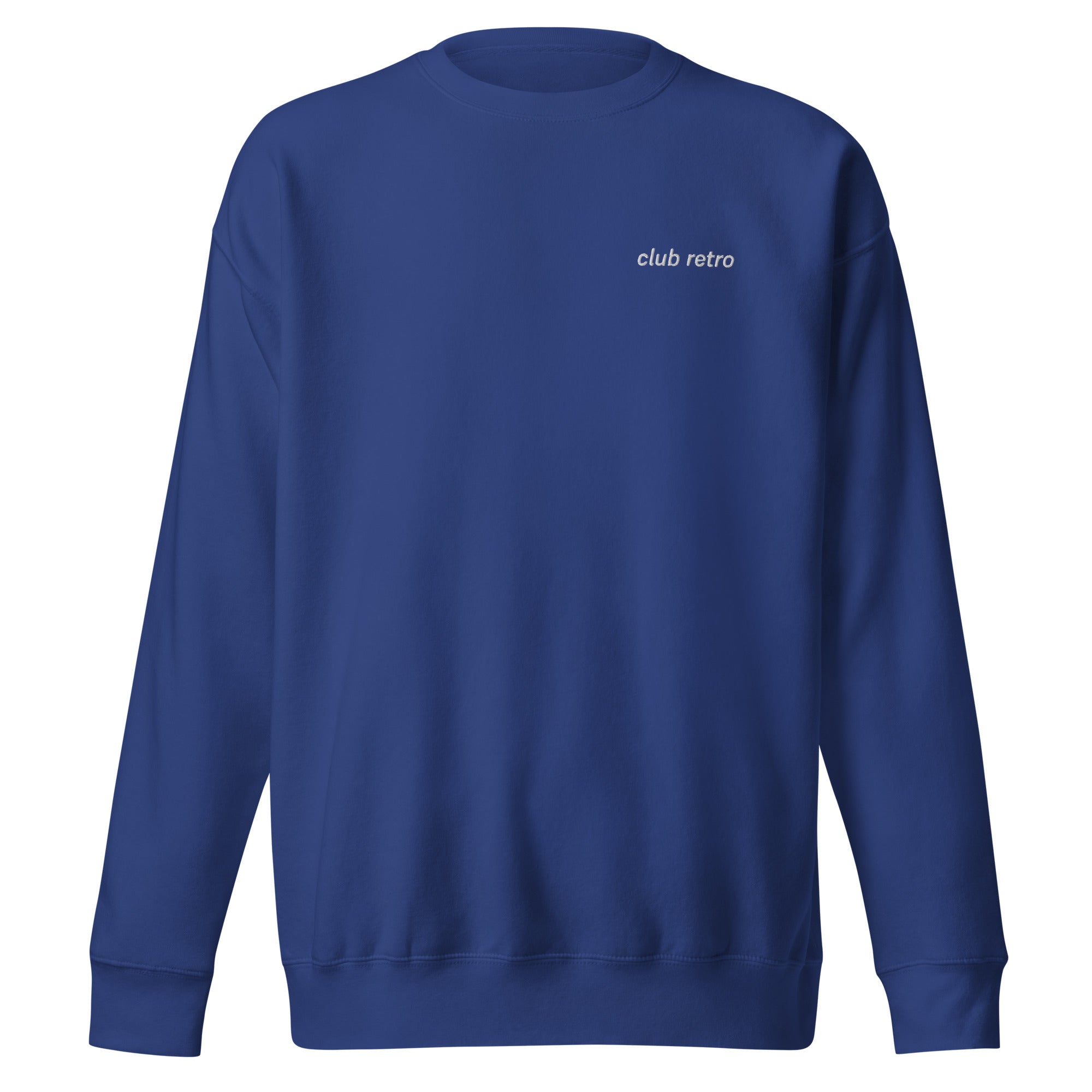 CLUB RETRO LEFT EMBROIDERED CREWNECK
