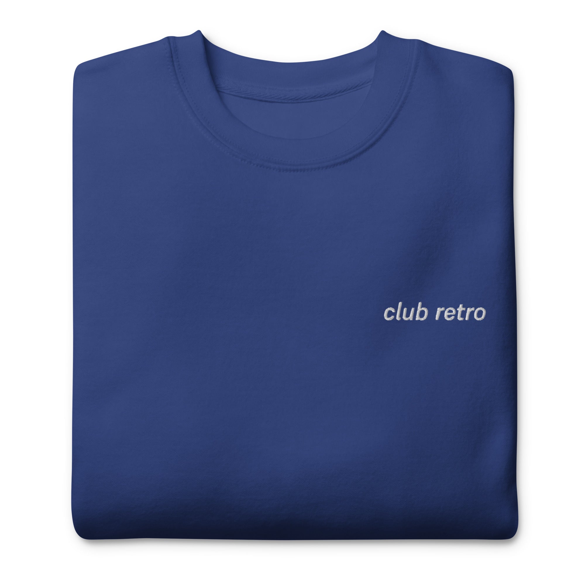 CLUB RETRO LEFT EMBROIDERED CREWNECK
